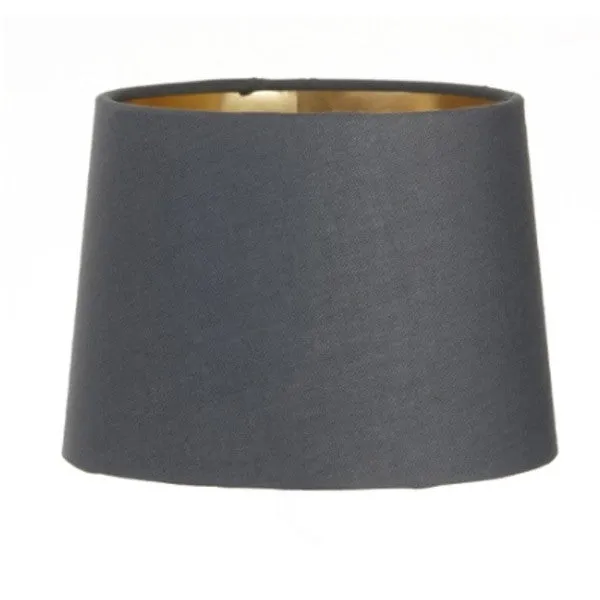 15 cm Clip Shade with Gold Lining - White/Brown/Charcoal