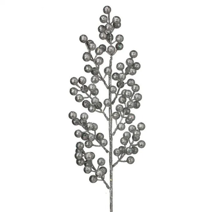 24" Glitter Cluster Berry Spike Pick Set of 12