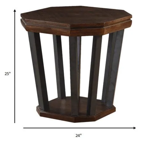 24" X 24" X 25" Tobacco Poplar End Table