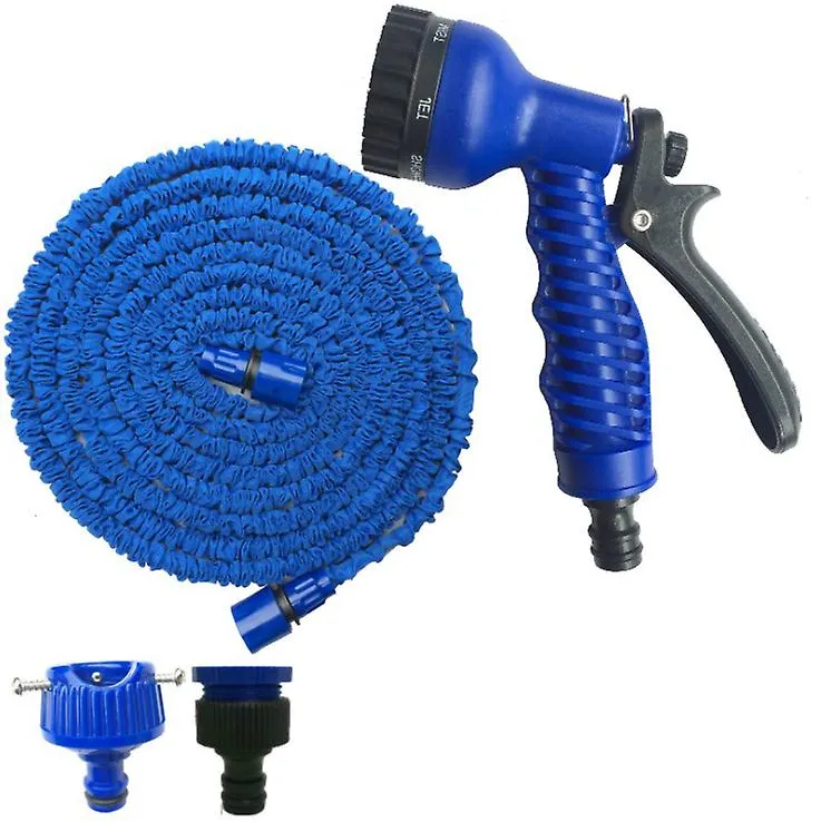 25ft blue 25ft-100ft Expandable Flexible Garden Hose Water Pipe With Spray Gun AZ23014