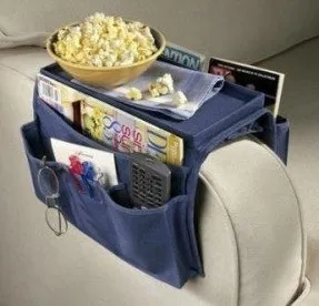 6 Pocket Arm Rest Organizer with Table-Top