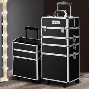 7-in-1 Makeup Trolley w/ Wheels, Multiple Trays - Embellir