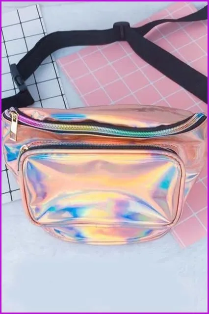 8 Colors Hologram Fanny Pack Waist Bag F052