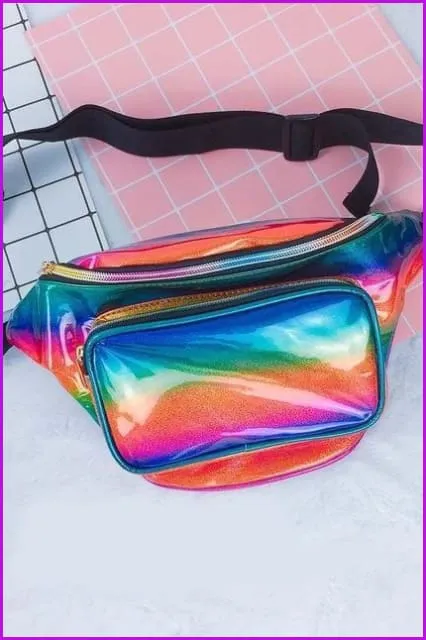 8 Colors Hologram Fanny Pack Waist Bag F052