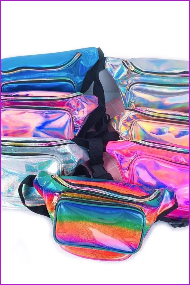 8 Colors Hologram Fanny Pack Waist Bag F052