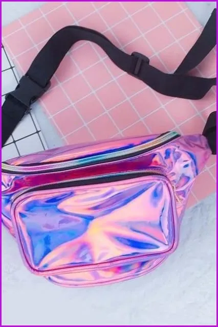 8 Colors Hologram Fanny Pack Waist Bag F052