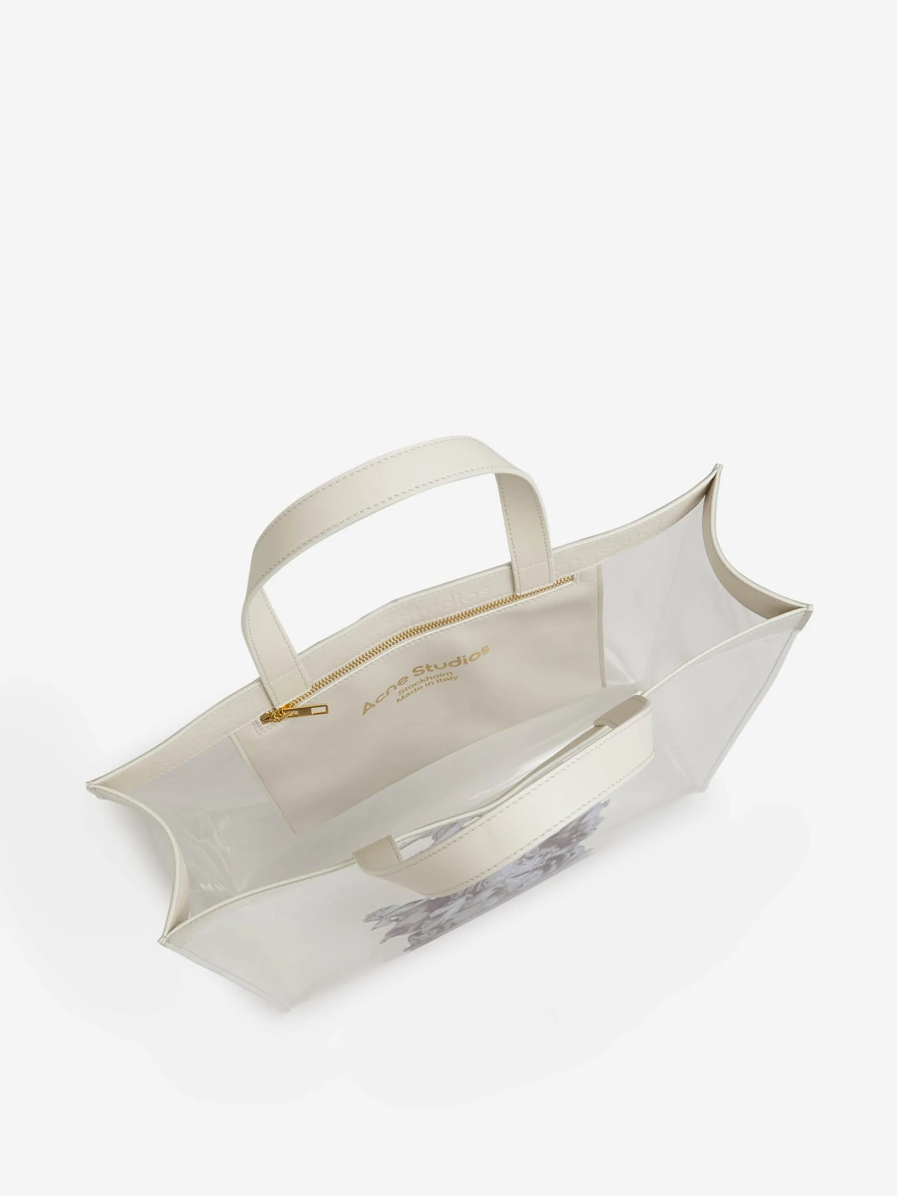 Acne Studios Clear Print Tote Bag