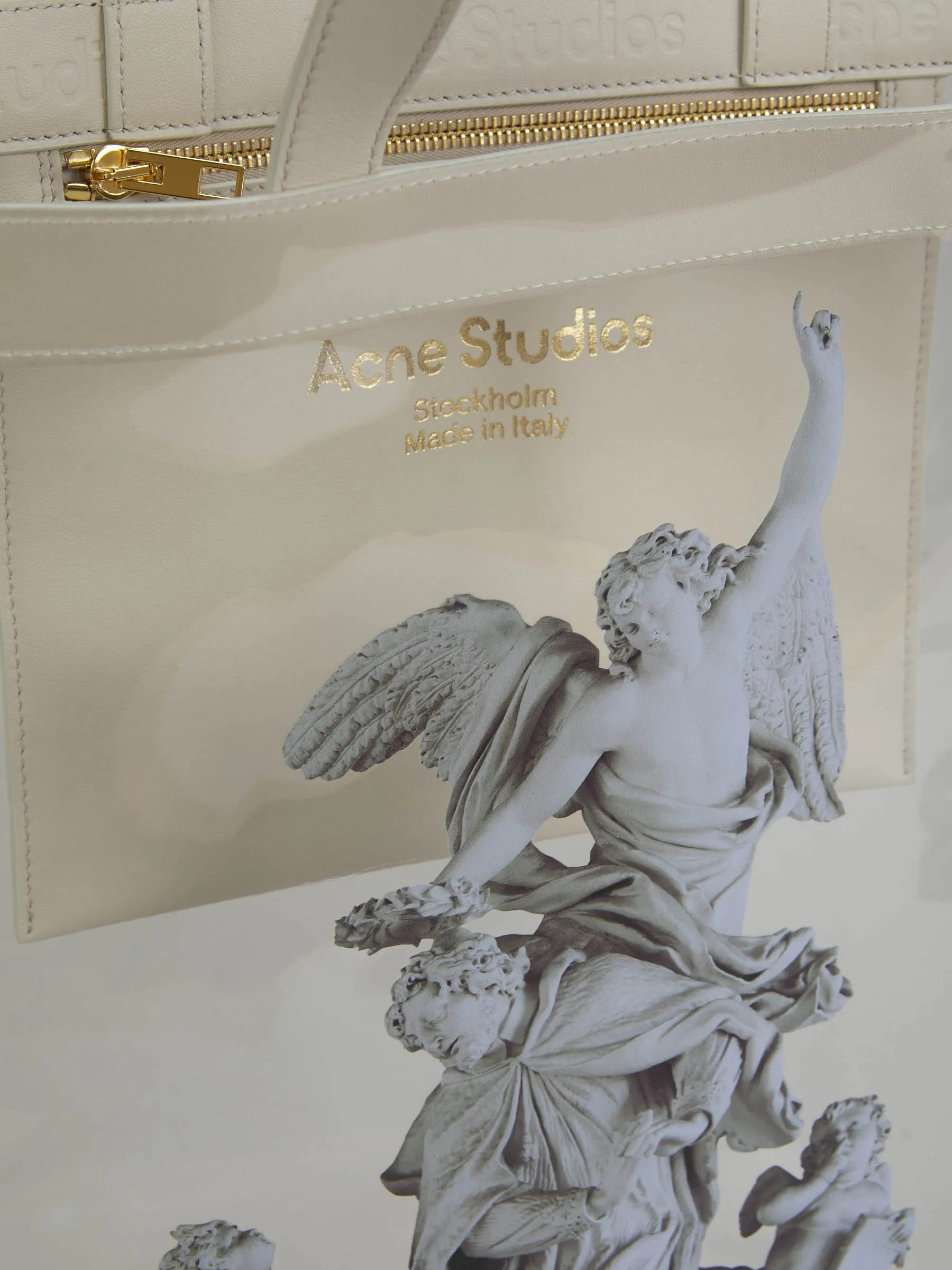 Acne Studios Clear Print Tote Bag