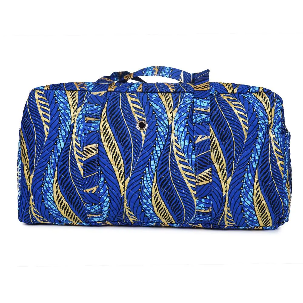 African Print Large Duffle Bag