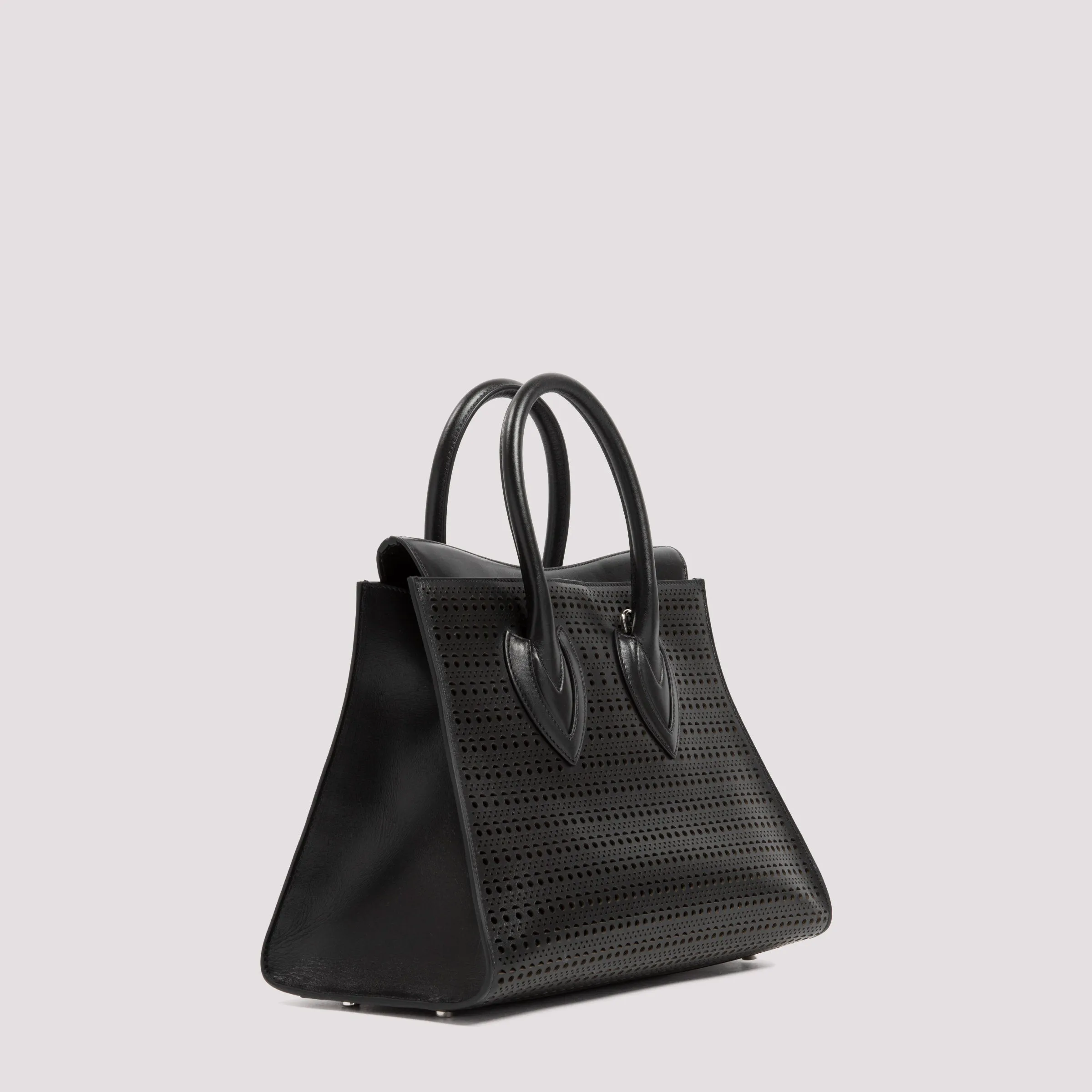 Alaïa Openwork Top Handle Tote Bag