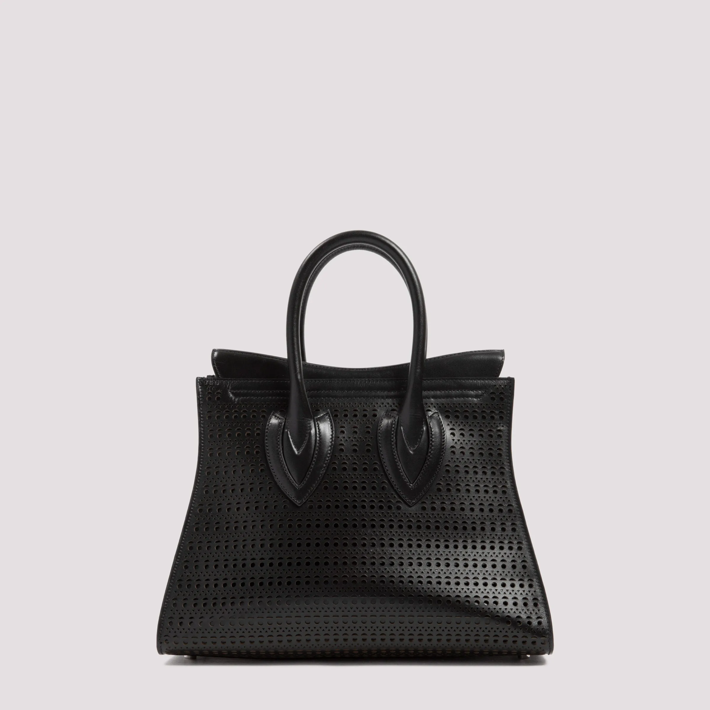 Alaïa Openwork Top Handle Tote Bag