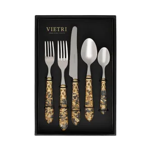 Aladdin Brilliant Gold Fleck Five-Piece Place Setting – Set of 4