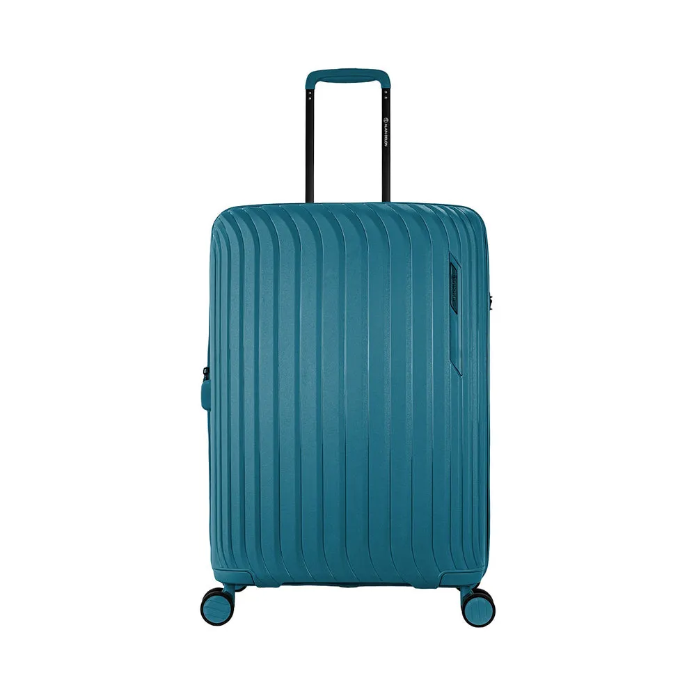 ALAIN DELON AD-1016 24" Polypropylene Double-Wheel Expandable Hard Case Spinner - Blue