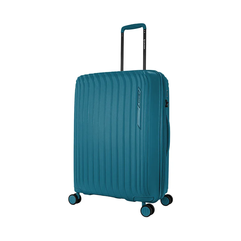 ALAIN DELON AD-1016 24" Polypropylene Double-Wheel Expandable Hard Case Spinner - Blue