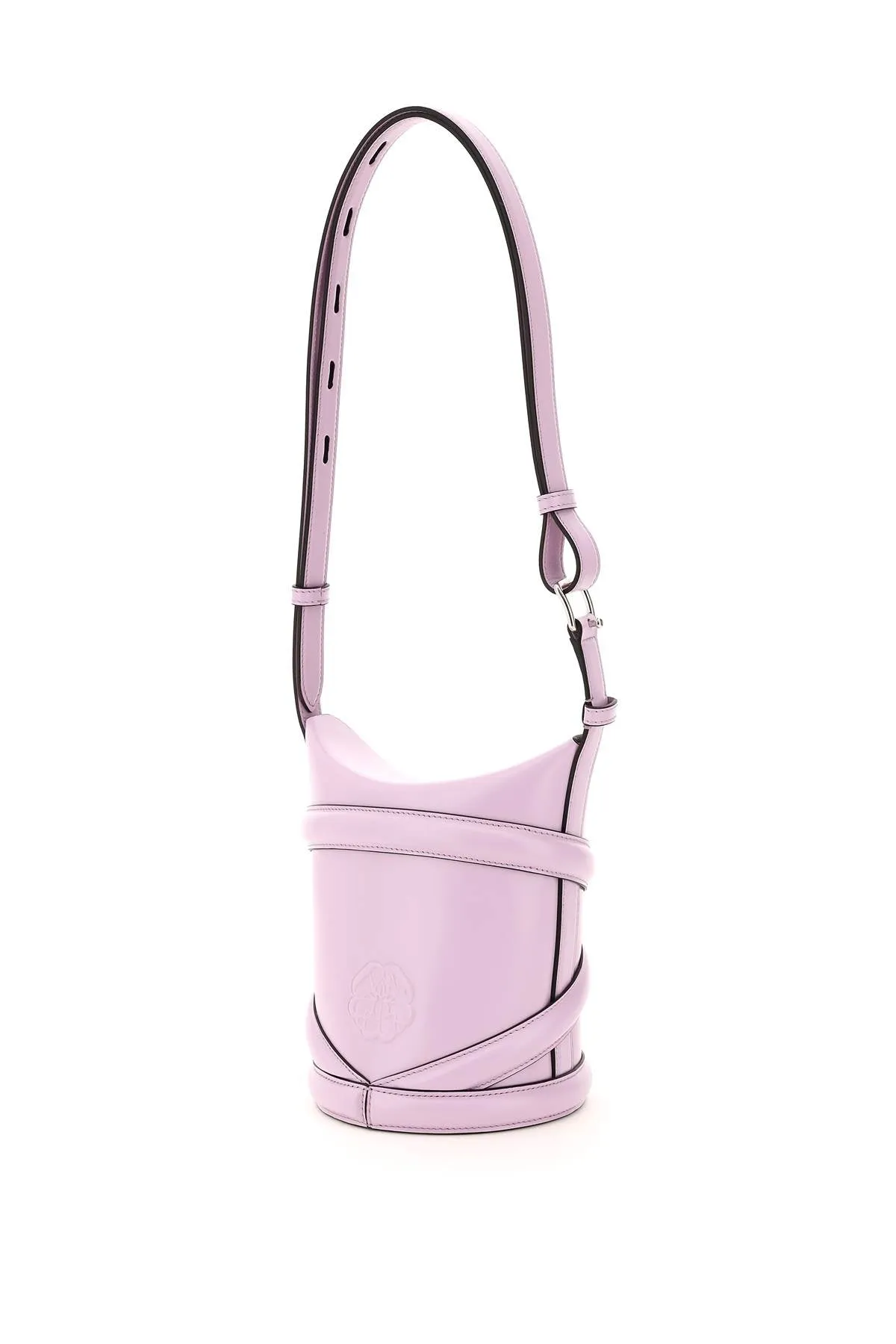 Alexander McQueen Logo Detailed The Curve Bucket Bag