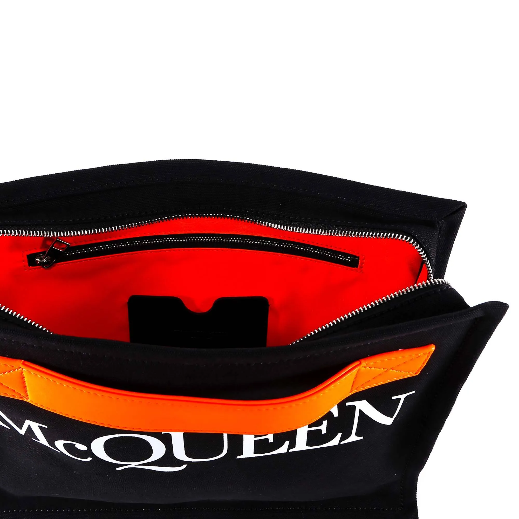 Alexander McQueen Logo Print Clutch Bag