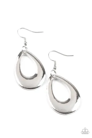 All Allure, All the Time Silver Paparazzi Earrings