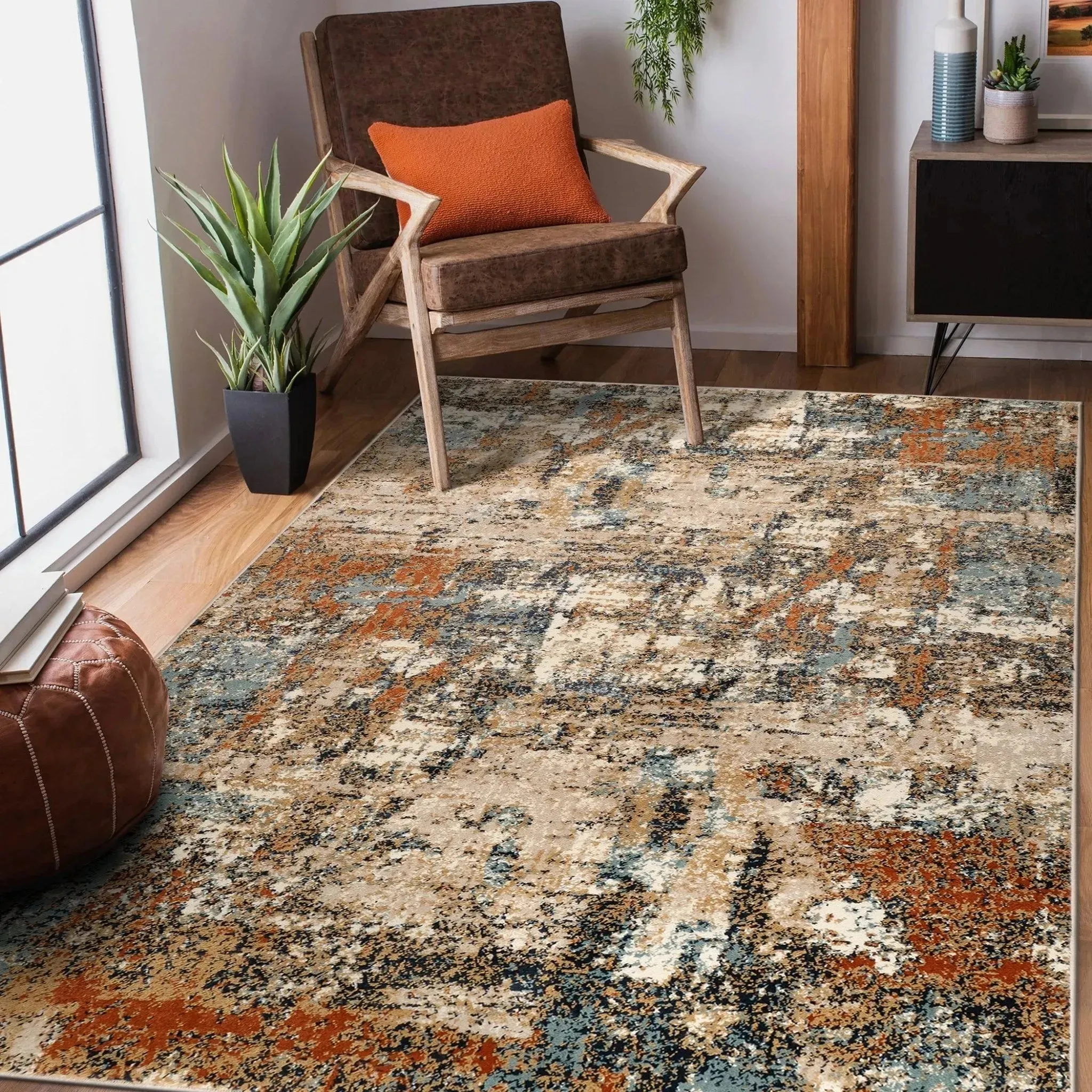 Allure ALU-11 Orange Rug