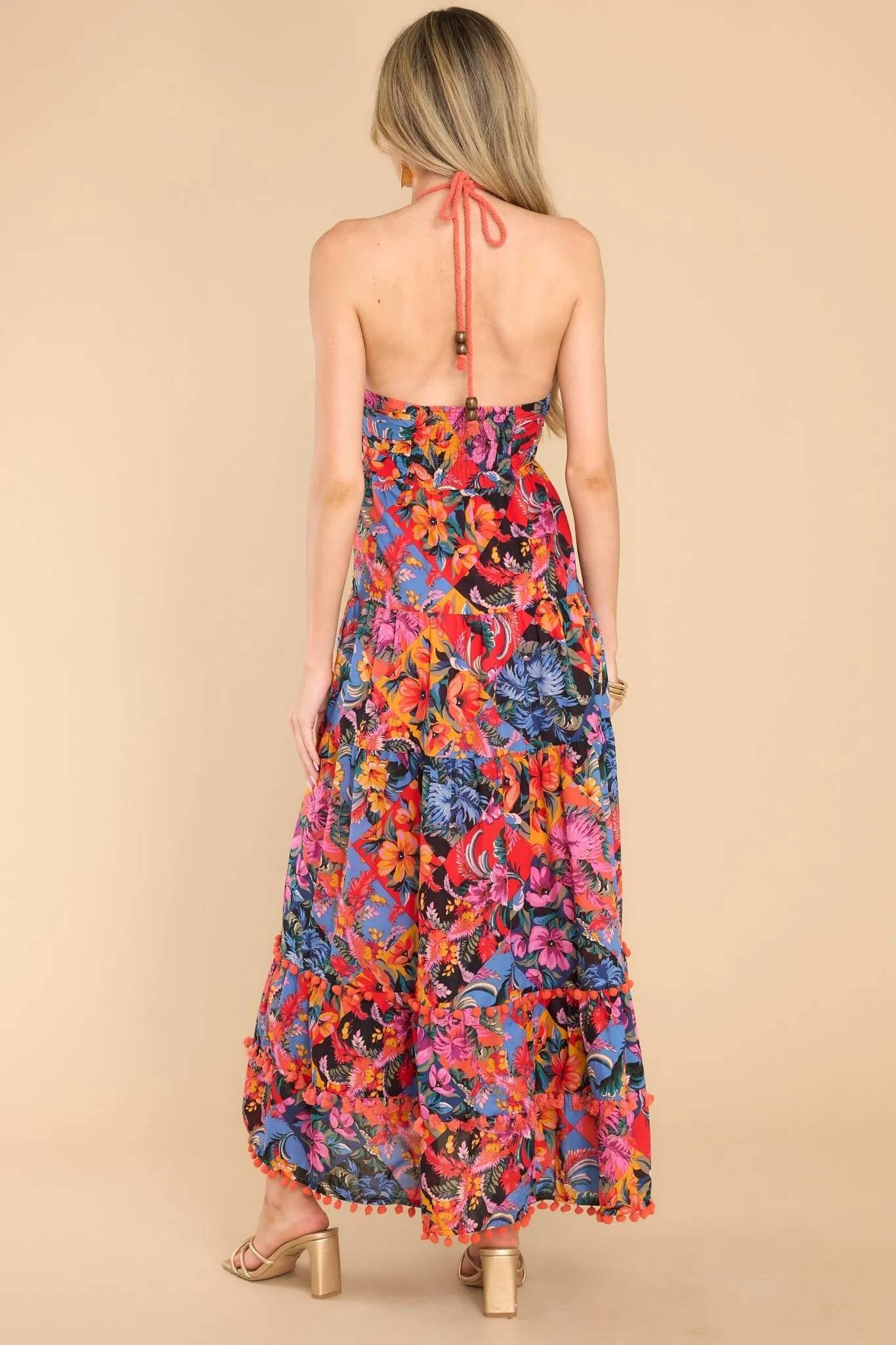 Alluring Dream Black Floral Print Maxi Dress