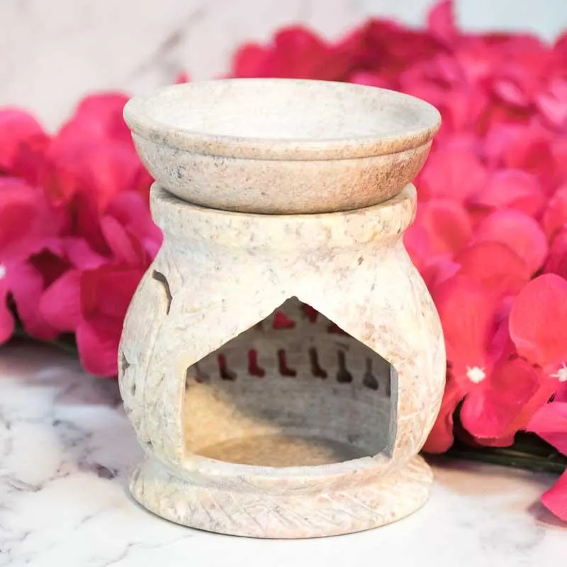 Alluring Handcrafted Marble T-light Holder Aroma Diffuser