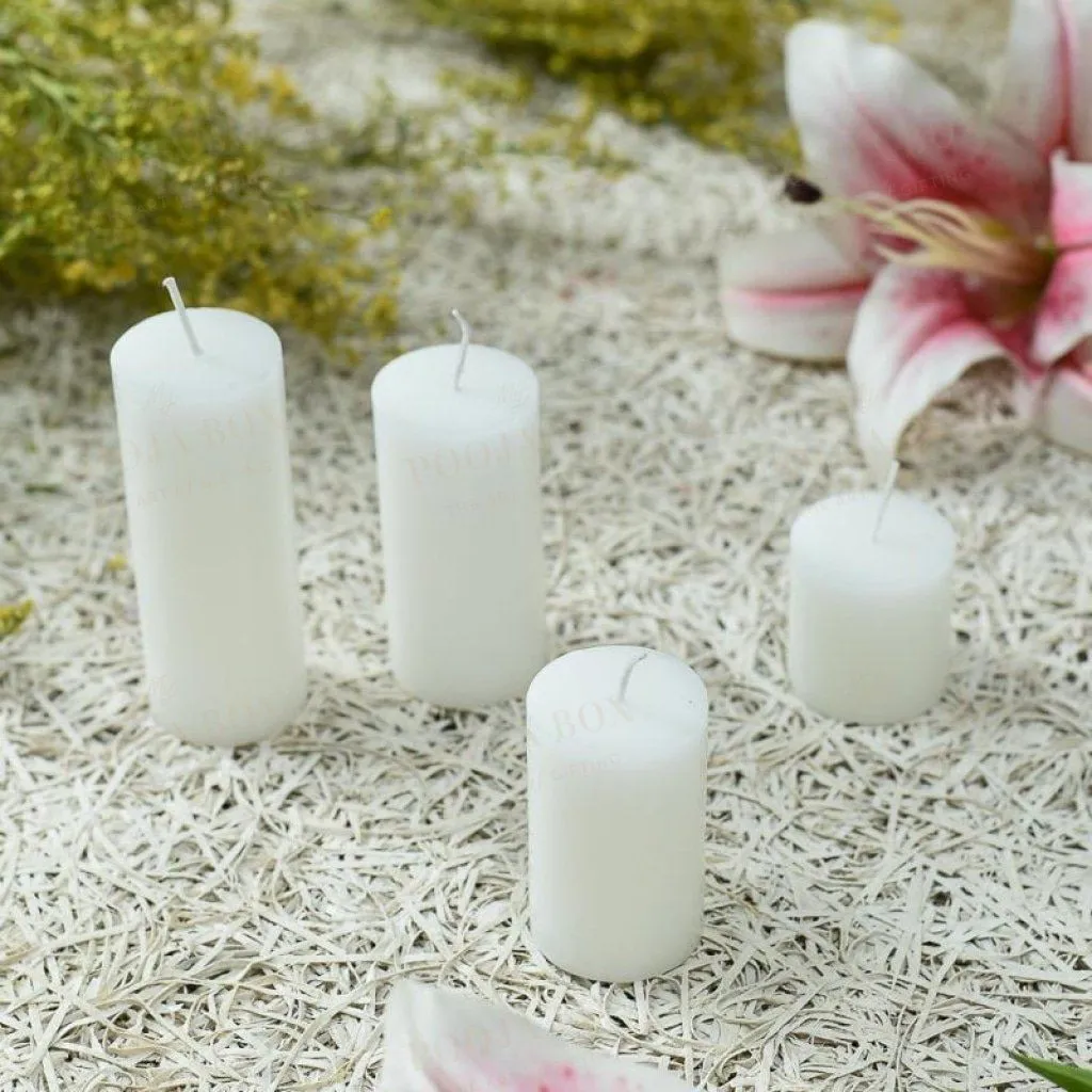 Alluring Pillar Candles Set of 4