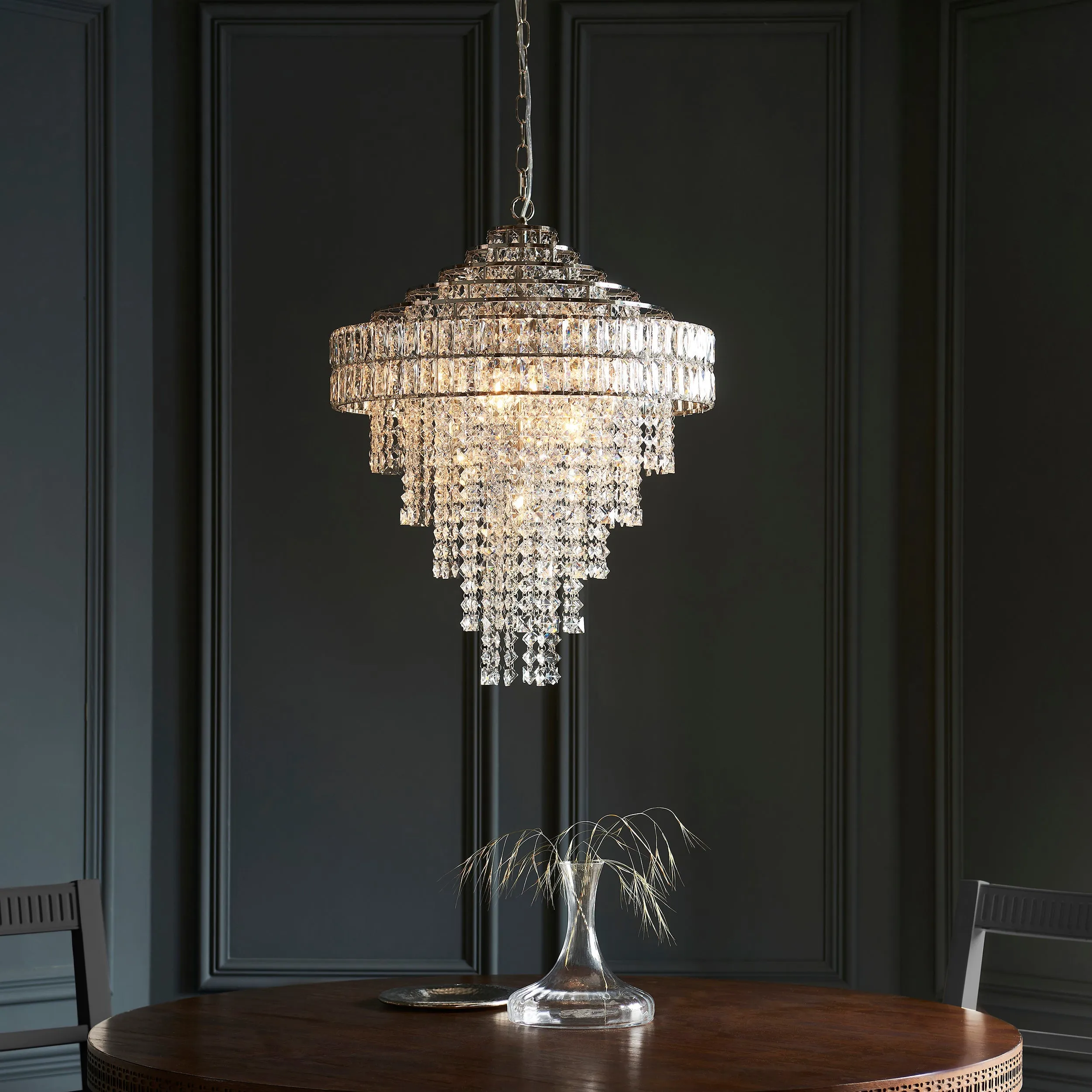 Amos Georgina 7 Light Crystal Chandelier