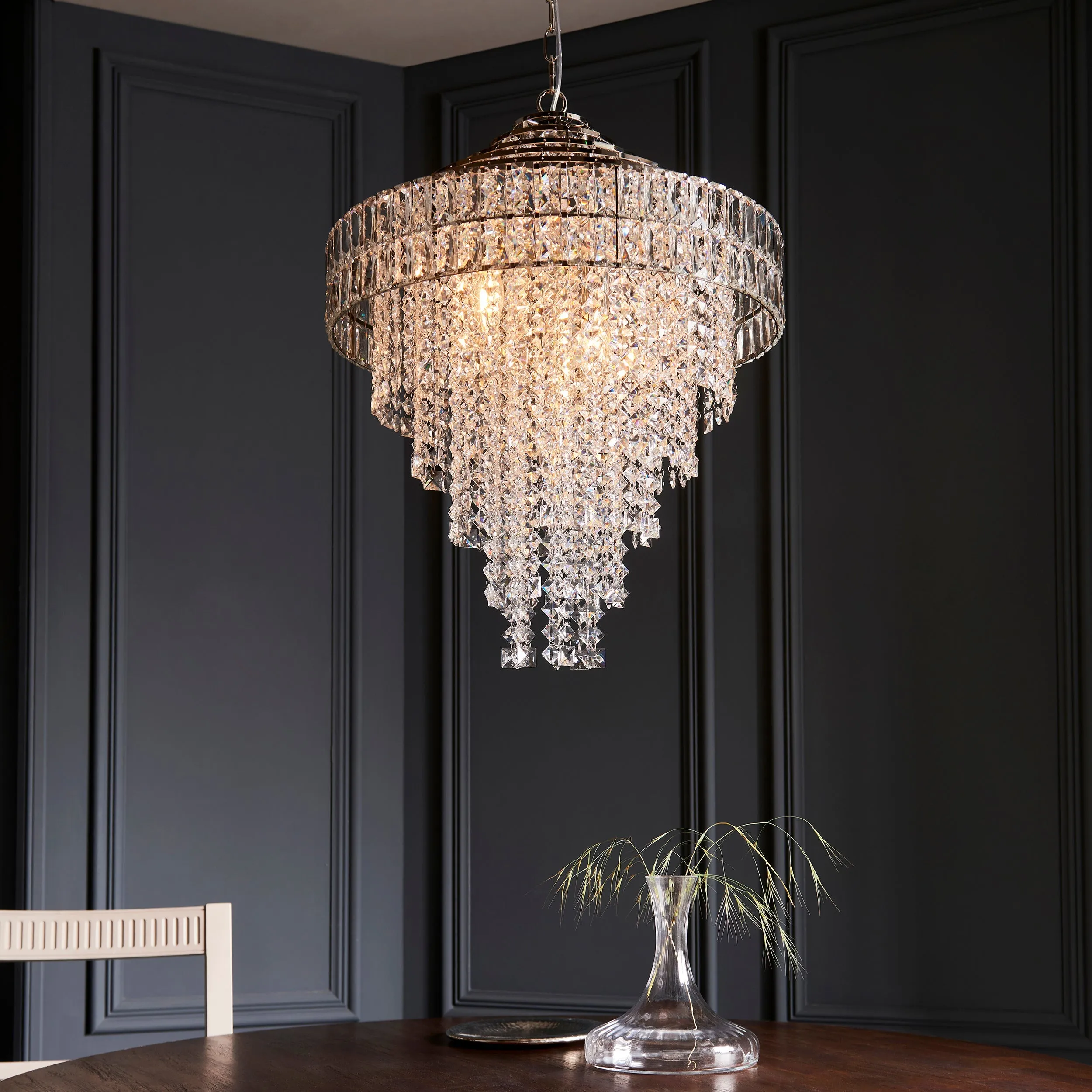 Amos Georgina 7 Light Crystal Chandelier