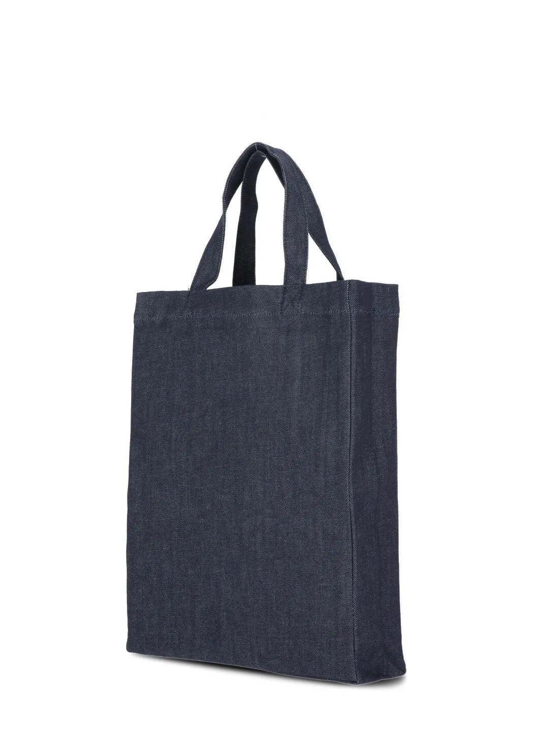 A.P.C. Logo Print Denim Tote Bag