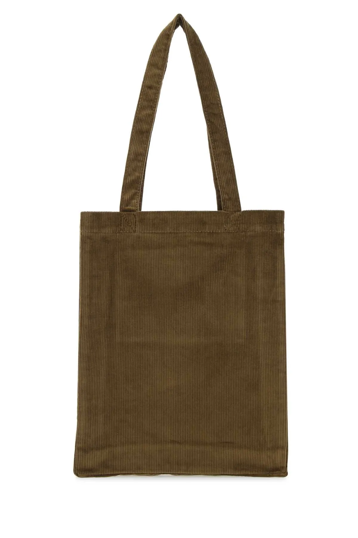 A.P.C. Logo Print Ribbed Tote Bag