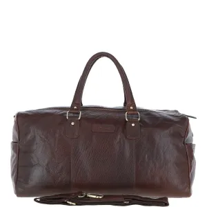 Ashwood Large Leather double zipped Holdall