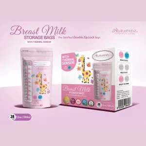 Autumnz Breastmilk Storage Bag with Thermal Sensor (12oz/350mL)