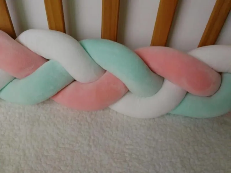 Baby's Braided Crib Bumpers