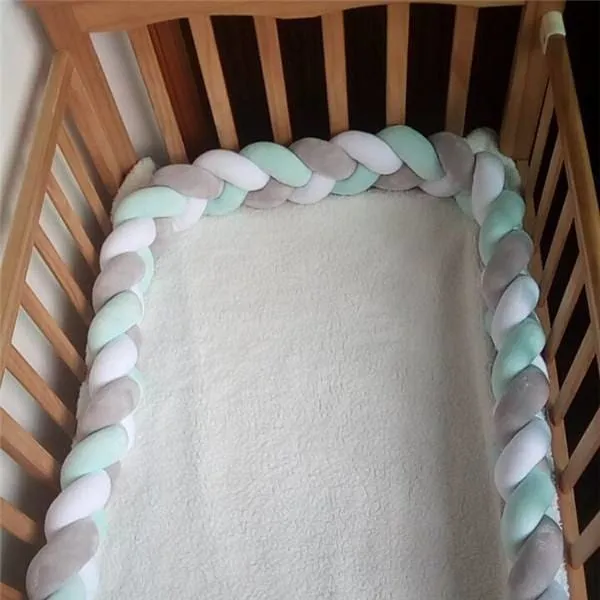 Baby's Braided Crib Bumpers