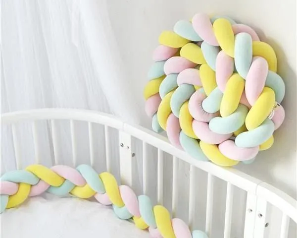 Baby's Braided Crib Bumpers