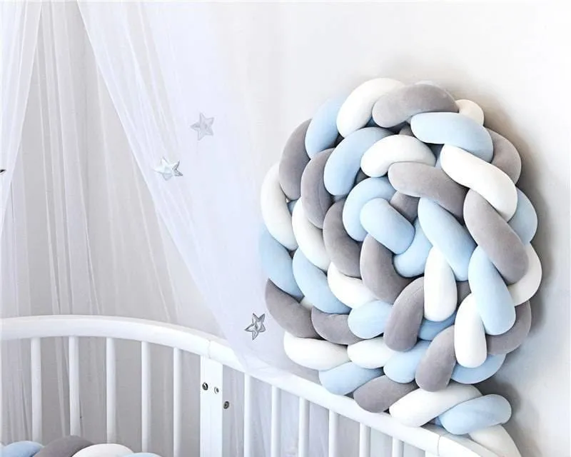 Baby's Braided Crib Bumpers