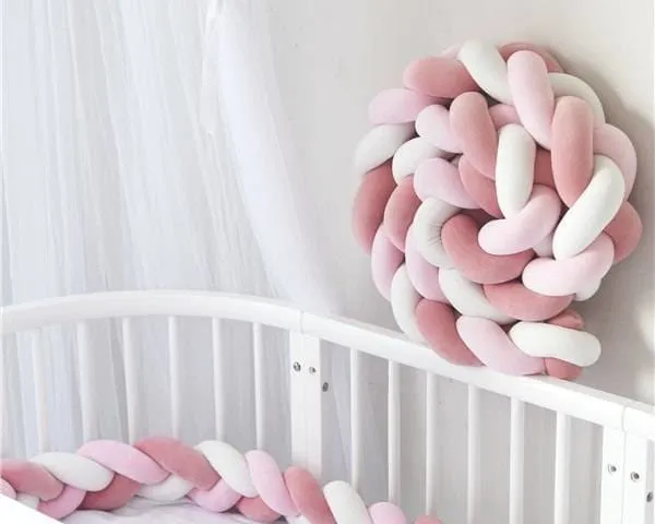 Baby's Braided Crib Bumpers