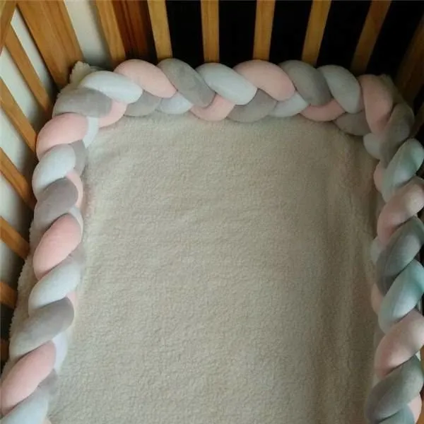 Baby's Braided Crib Bumpers