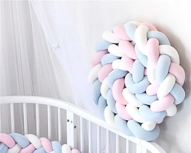 Baby's Braided Crib Bumpers