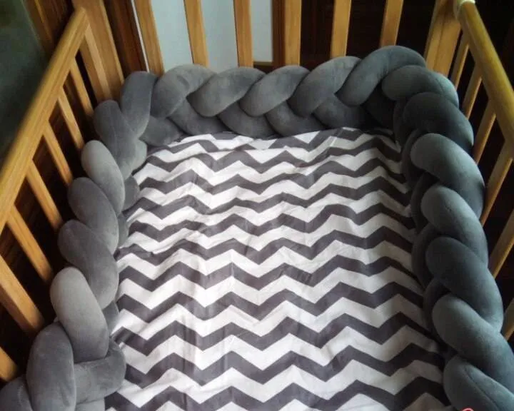 Baby's Braided Crib Bumpers