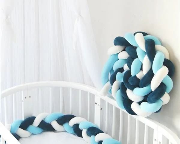 Baby's Braided Crib Bumpers