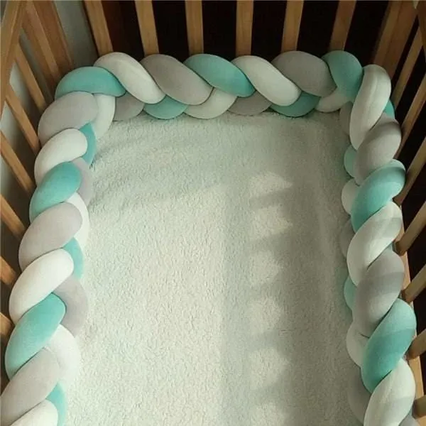 Baby's Braided Crib Bumpers