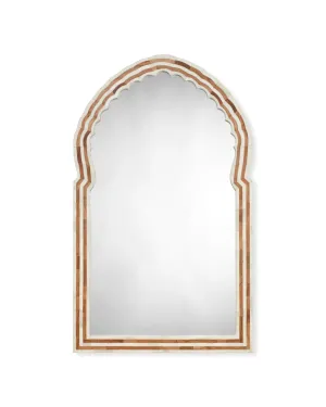 Bardot Medium Bone & Wood Mirror