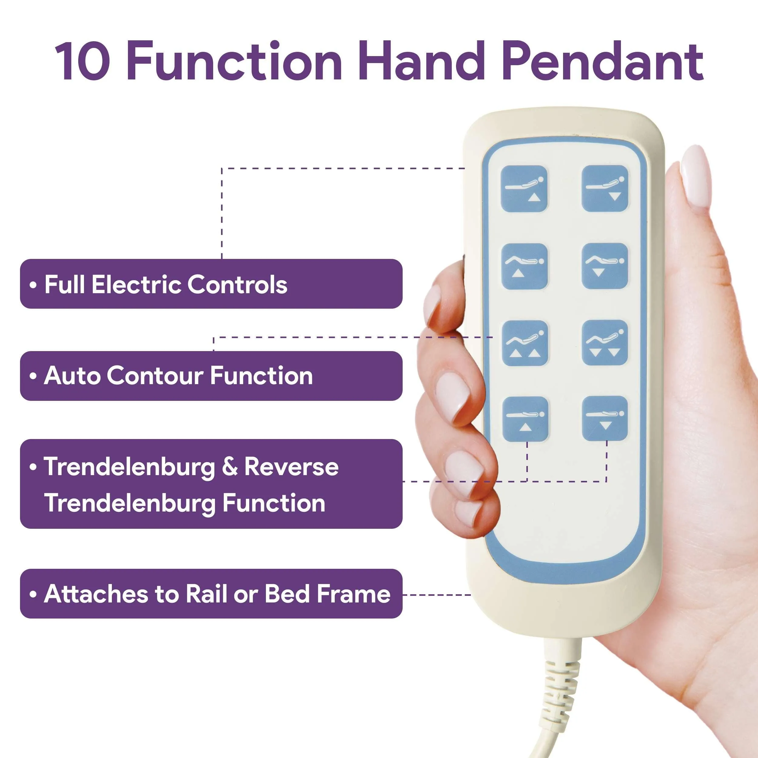 Bariatric Electric Long Term Homecare Expandable Hospital Bed