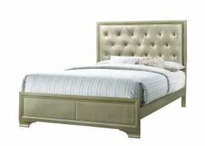 Beaumont Transitional Champagne Eastern King Five-piece Set