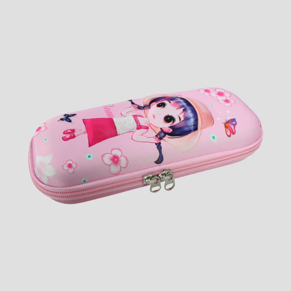 Beauty Girl Pink Pencil Case