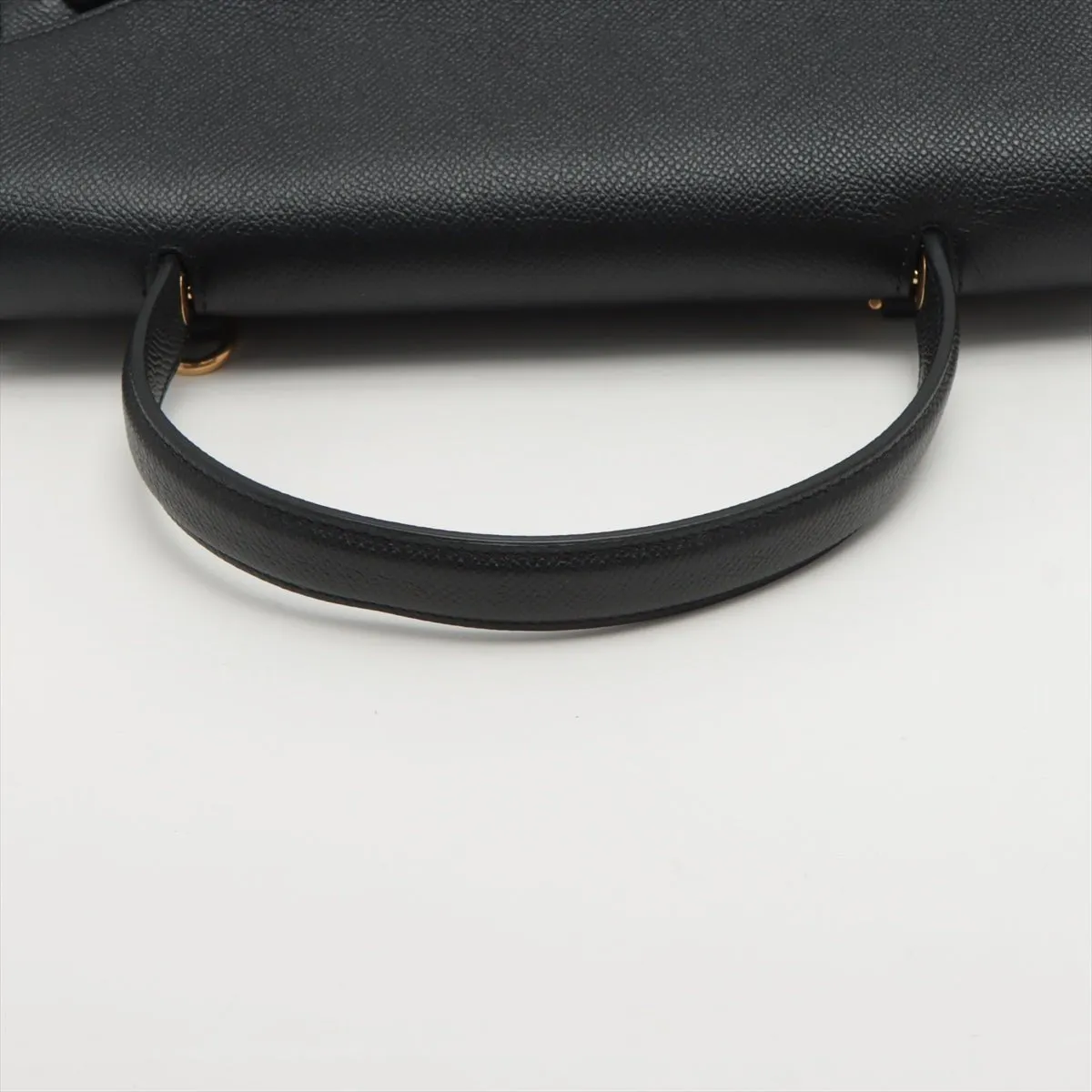 Belt Bag Mini Grained Leather Black Bag