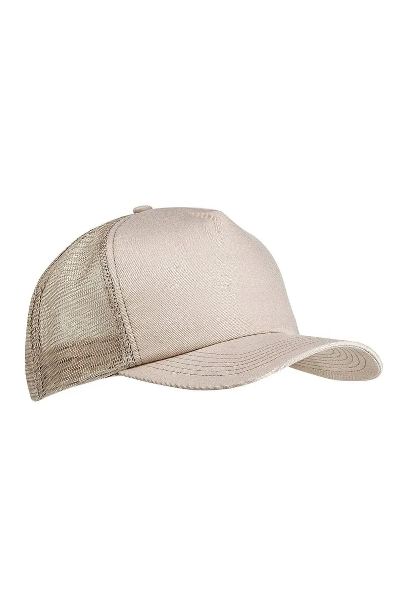 Big Accessories BX010: 5-Panel Twill Trucker Cap