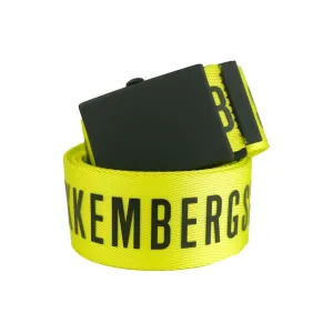 Bikkembergs Yellow Polyester Men Belt