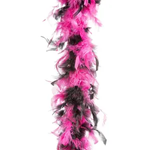 Black And Pink Chandelle Boa: 6 Feet