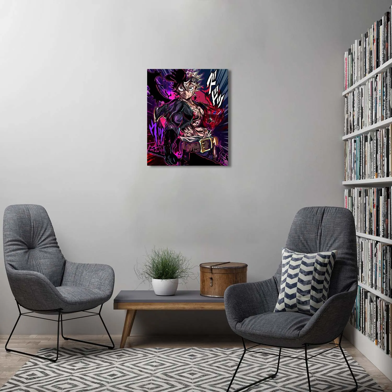 Black Magic Knight Canvas Wall Art